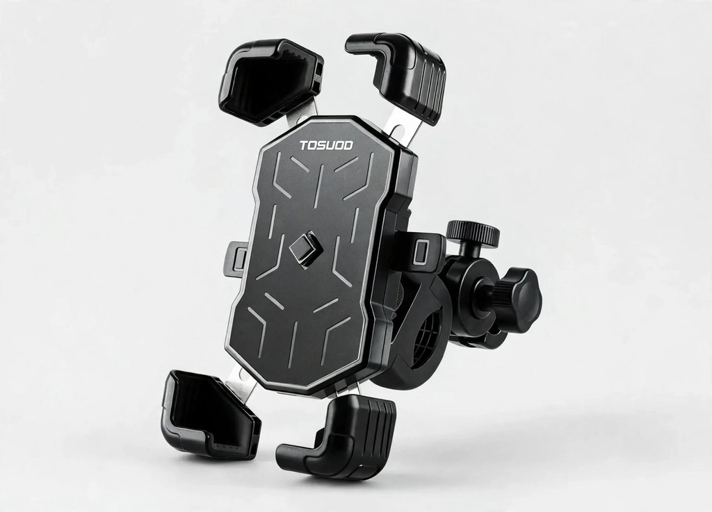 Support téléphone noir pour guidon