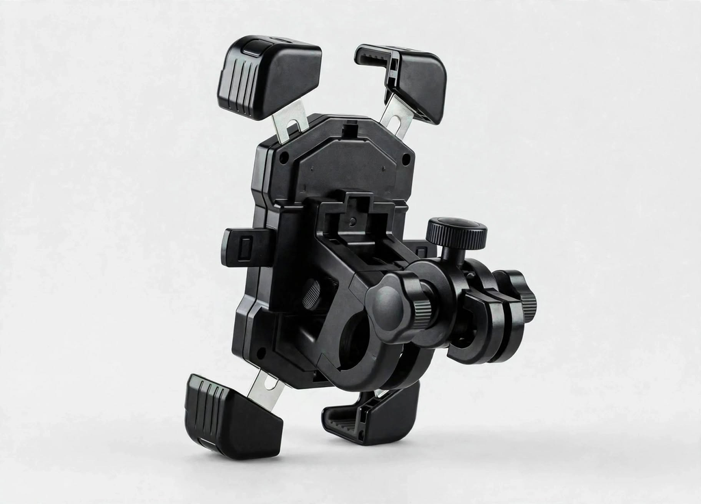 Support téléphone noir pour guidon vue arrière